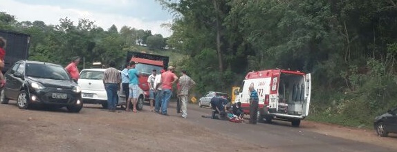 Iretama: Nesta sexta-feira 13, motociclista fica gravemente ferido em acidente