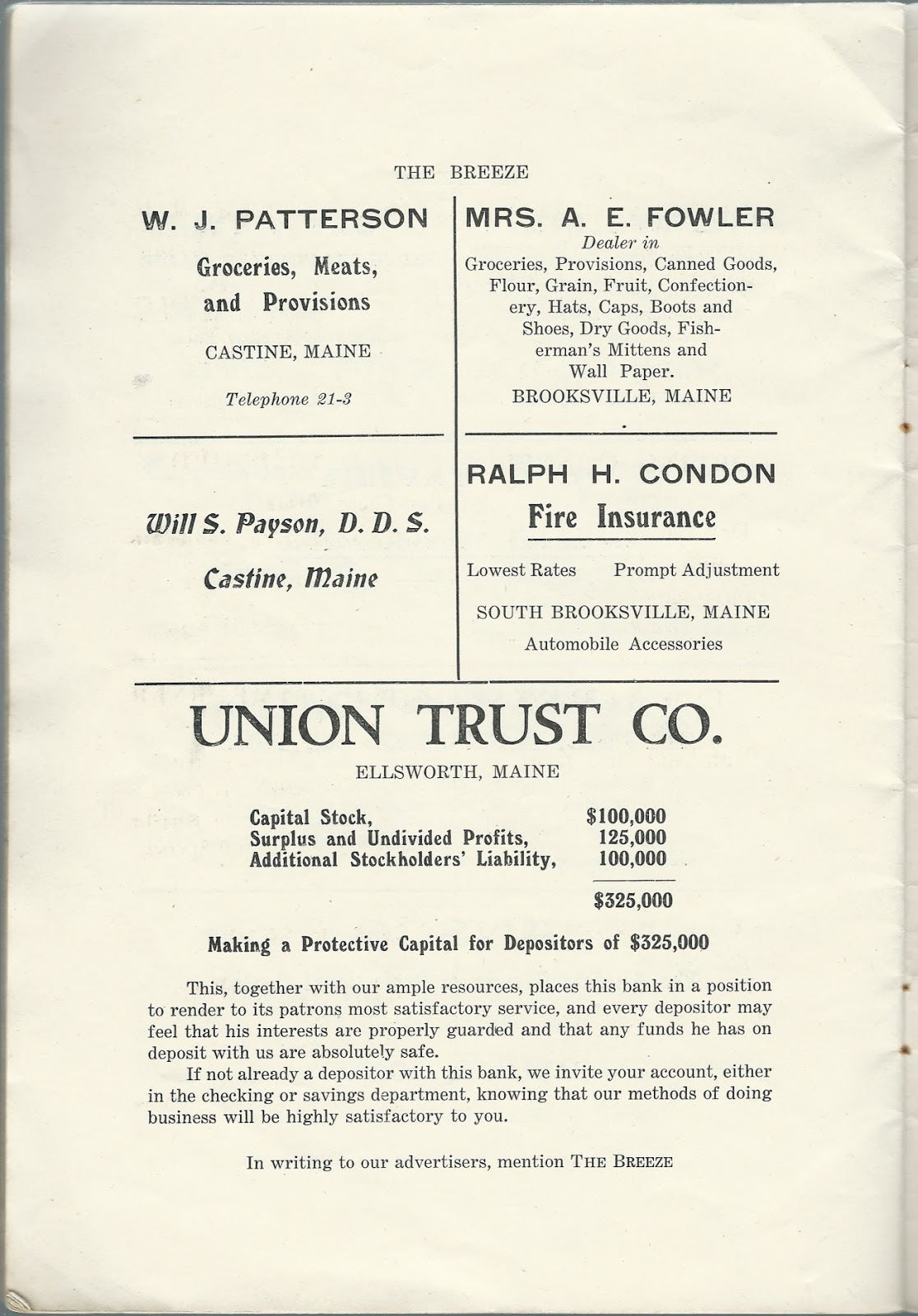 Heirlooms Reunited May, 1917, Issue of The Breeze of Brooksville High