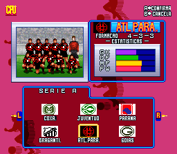 Futebol Brasileiro 96 Super Nintendo