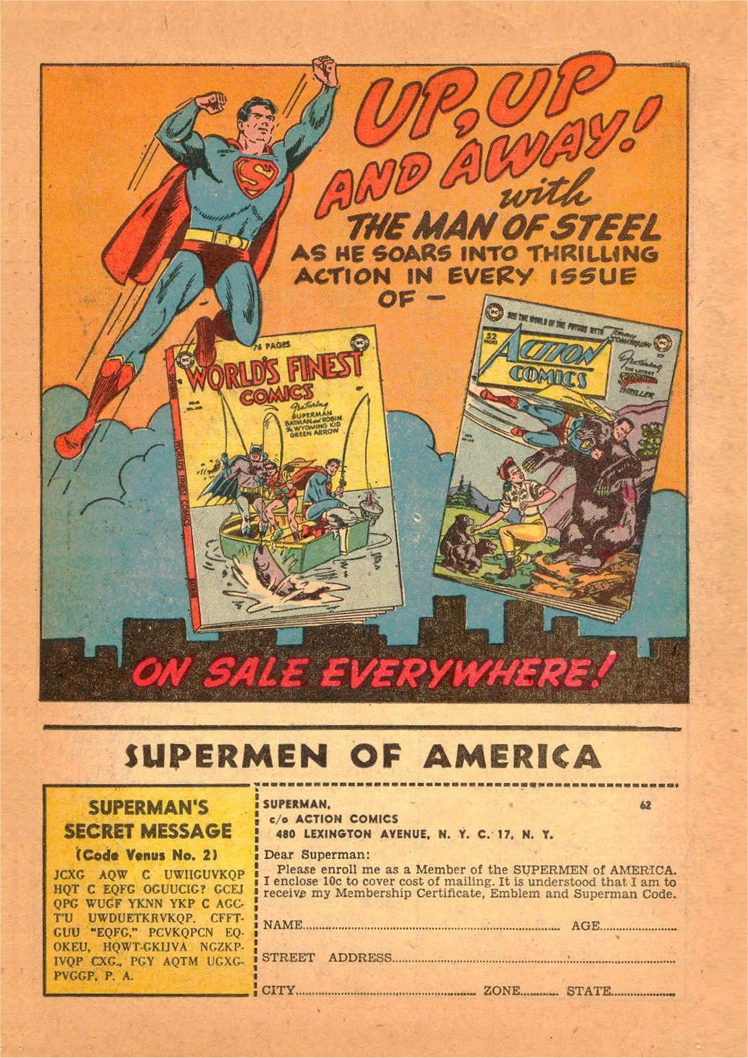 Read online Superman (1939) comic -  Issue #62 - 35