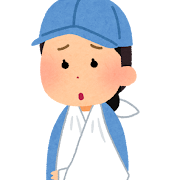 労働災害にあった女性作業員のイラスト(三角巾)