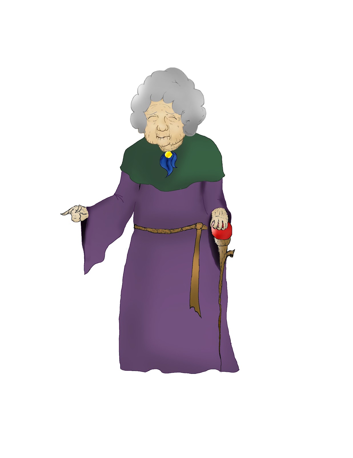 Ryvius VenderVill: color study of witch/old lady