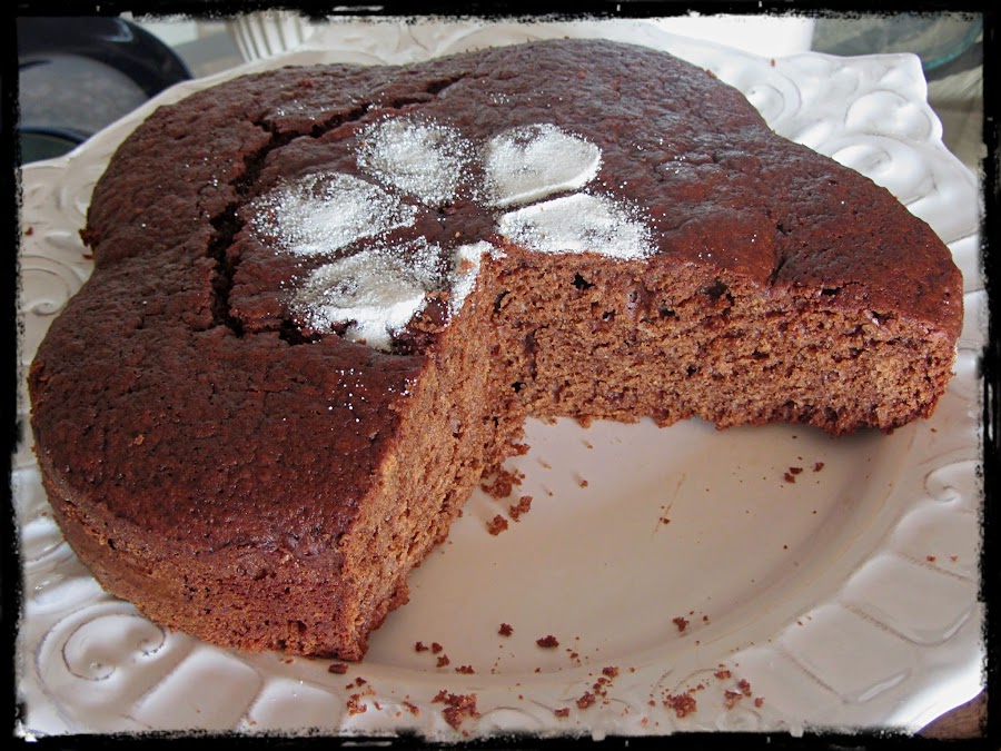 Bizcocho de chocolate y naranja