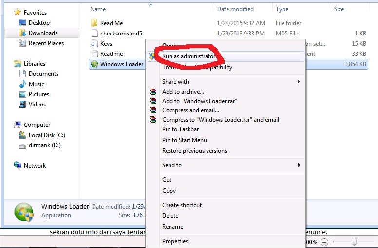 Cara Membuat Windows 7 Bajakan Menjadi Genuine Cara Membuat Windows 7 Bajakan Menjadi Genuine