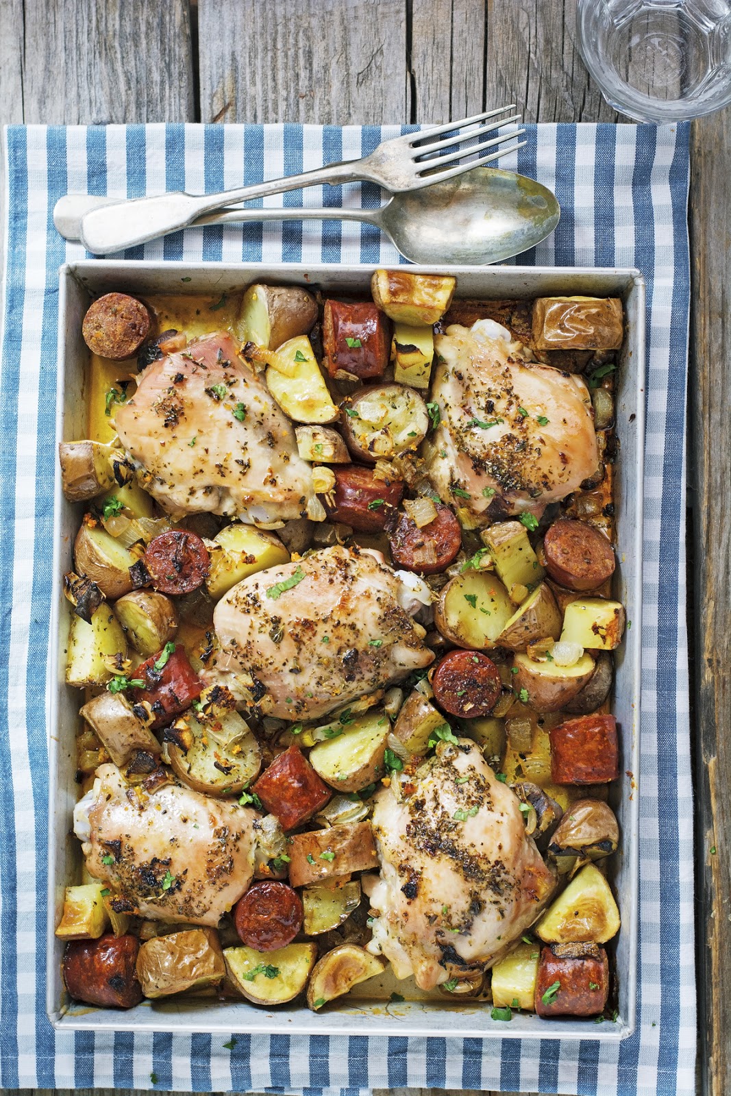The Iron You Spanish Chicken with Chorizo and Potatoes