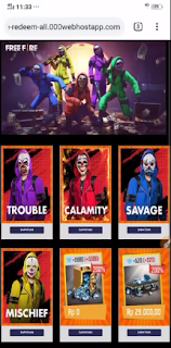 membuat web phising free fire android