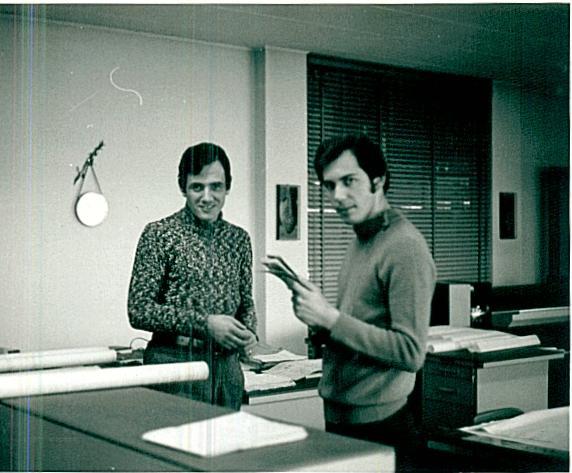 Below Aldo Gariglietto Brachet at work in the office (first left) to the firm "ARIS-CHIAPPA"