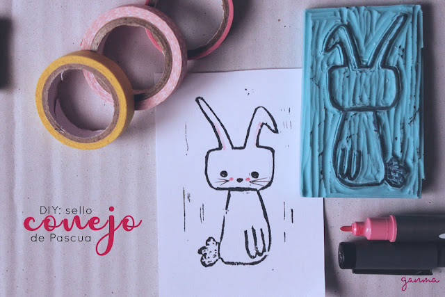 DIY: Sello conejo de Pascua