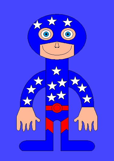 Superhero drawings by DC Star Spangled Kid