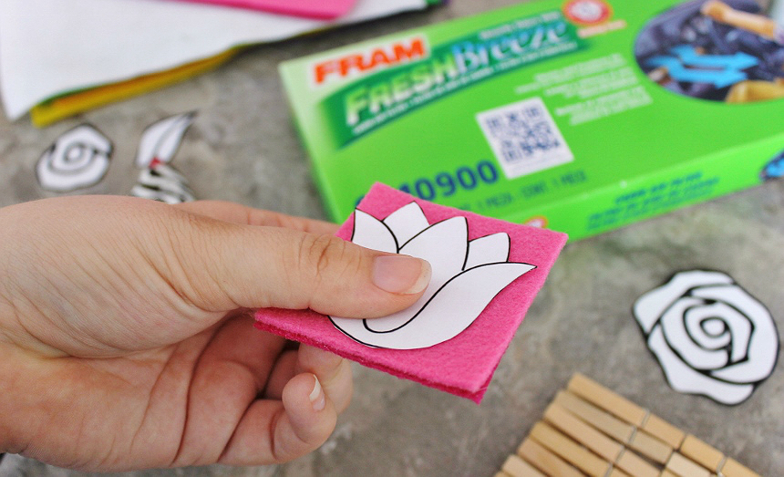DIY Flower Car Vent Clip Air Freshener + Tips To Improve Your In Car Air Quality. #FRAMFreshBreeze #AD