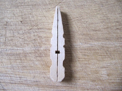 diy clothespin snowflake ornament