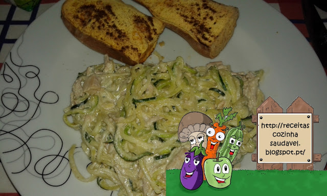 Strogonoff com Courgette e Batata Doce