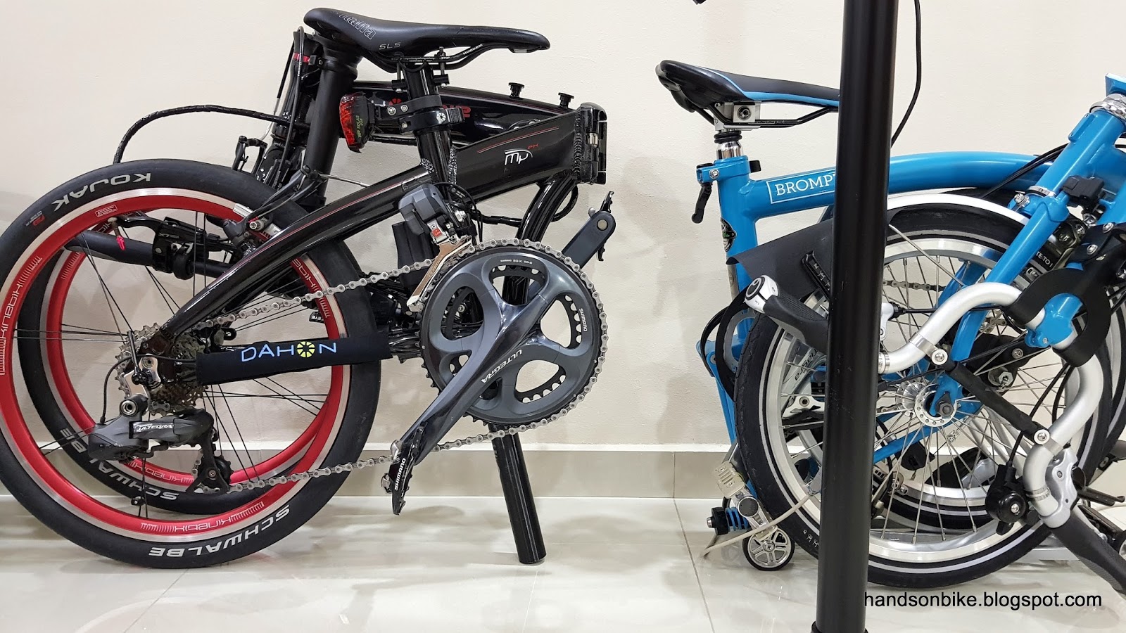 Hands On Bike Brompton M6R Folded Size Comparison
