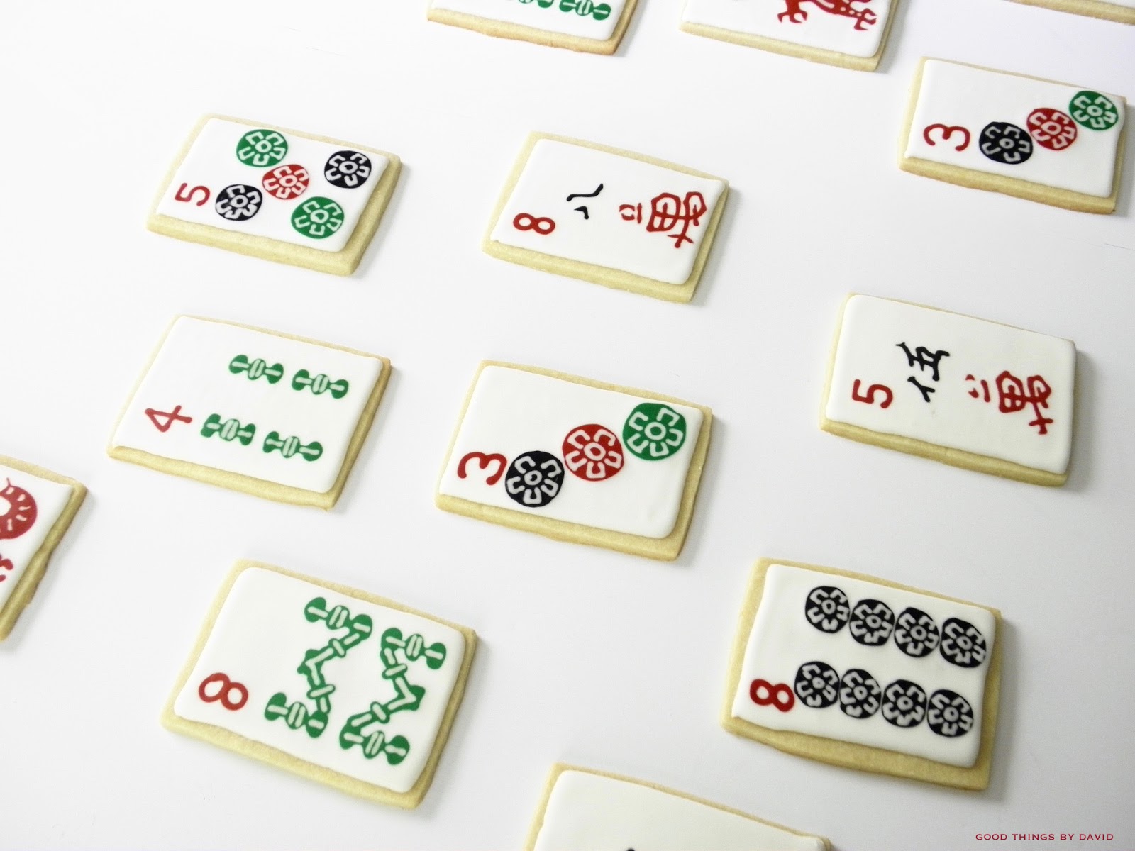 Mahjong Sugar Cookies