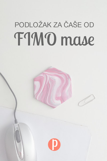 DIY podložak za čaše od FIMO mase