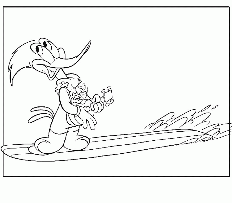 Woody Woodpecker Coloring Pages | Learn To Coloring