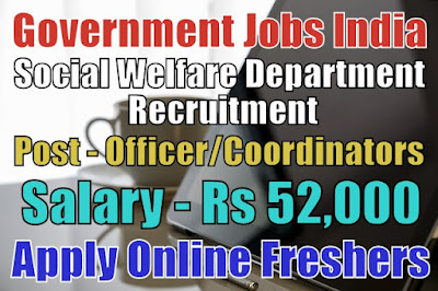 Social Welfare Department Recruitment 2019