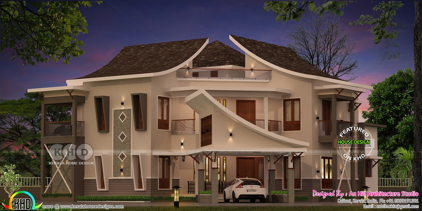 Ultra modern home by An Hill Architecture Studio - Kerala home design