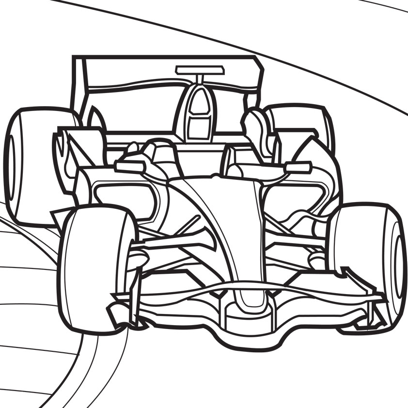 race car coloring pages gibbs racing - photo #42