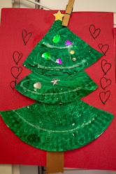 christmas tree craft kindergarten paper crafts projects plate activities xmas plates preschool trees holiday easy simple card project kinder ricca