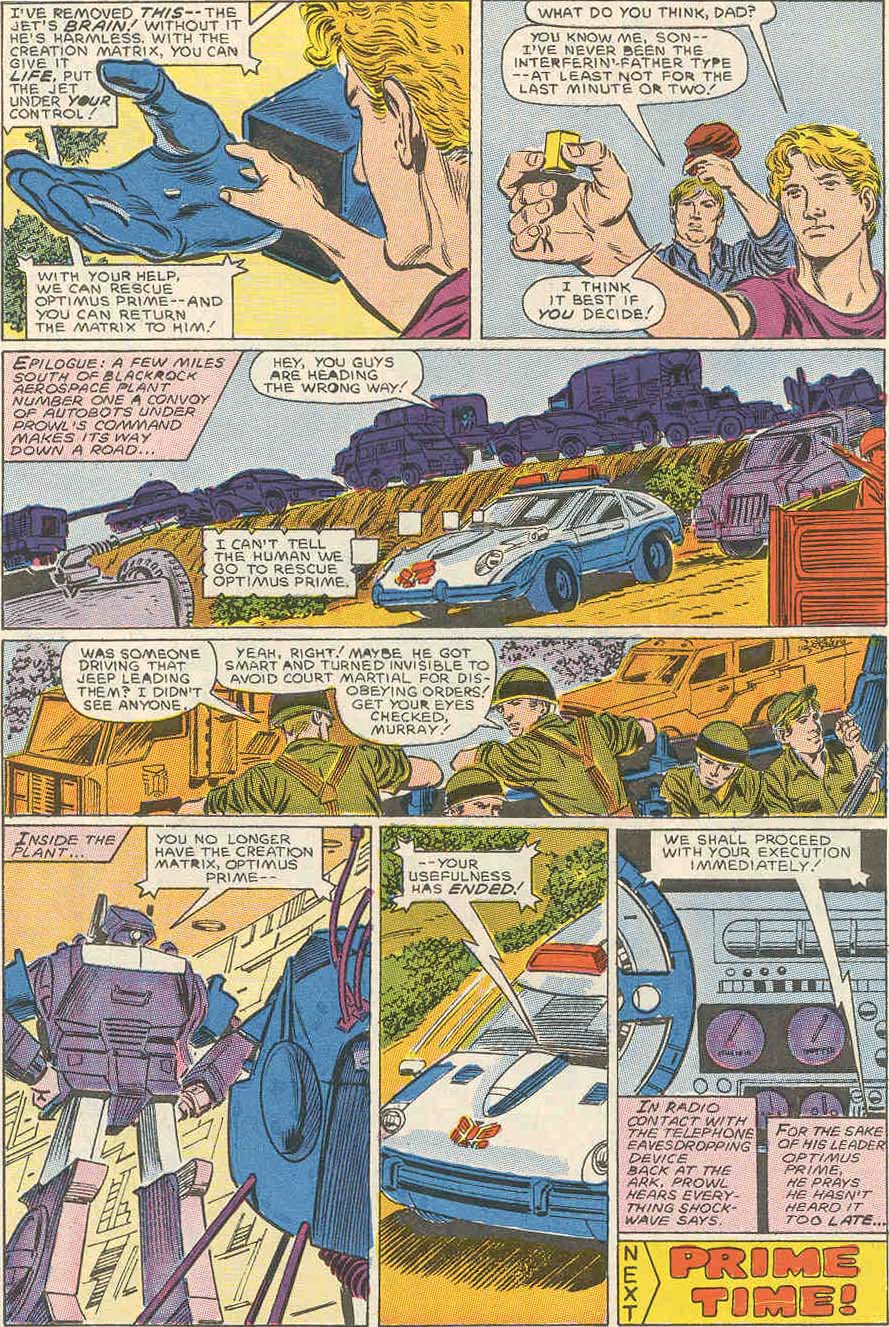 Read online The Transformers (1984) comic -  Issue #11 - 23