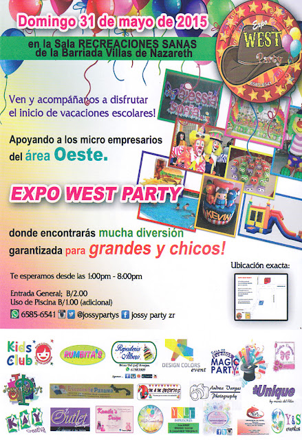 volante de la expo west party