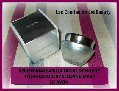 Review Mascarilla facial de noche Hydra Recovery Sleeping Mask de Avon