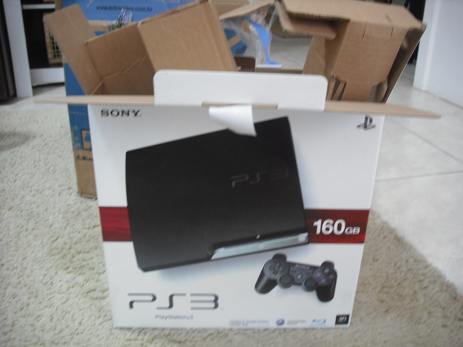 Comprei um playstation 3 para meu filho e recebi a caixa 