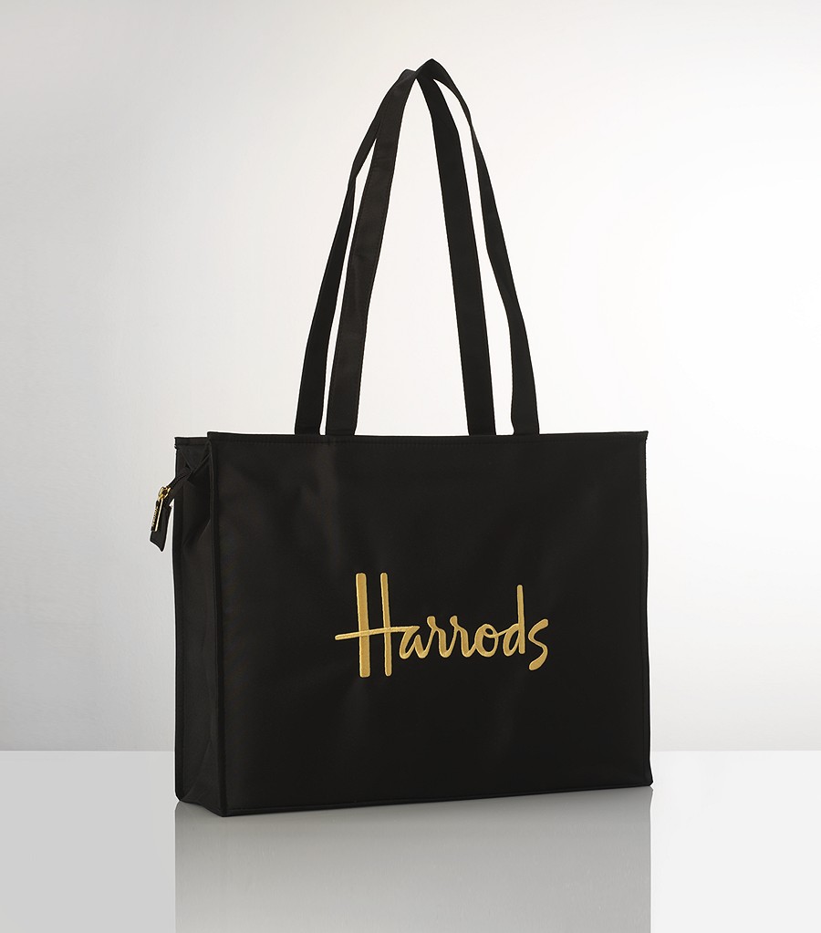 HARRODS MICROFIBRE SHOULDER BAG #1398551