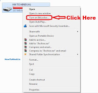 how to make pen drive password protected without any software