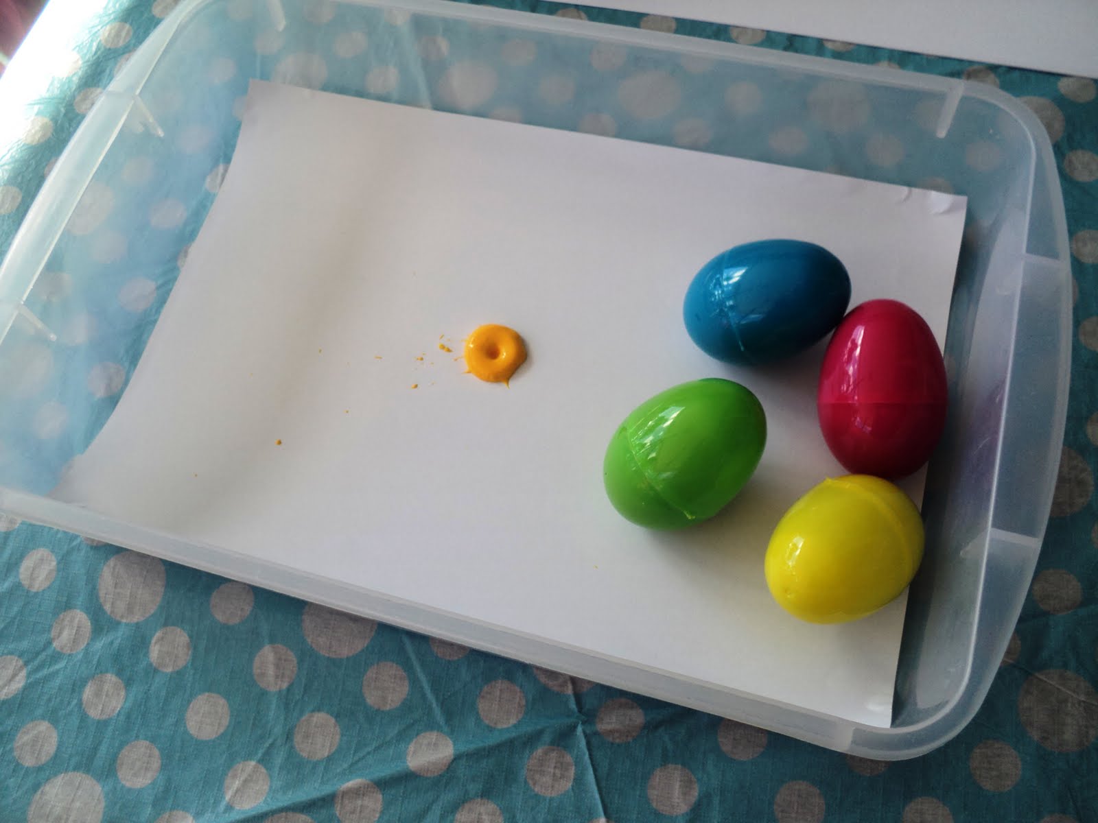 A Little Learning For Two Easter Egg Roller Painting