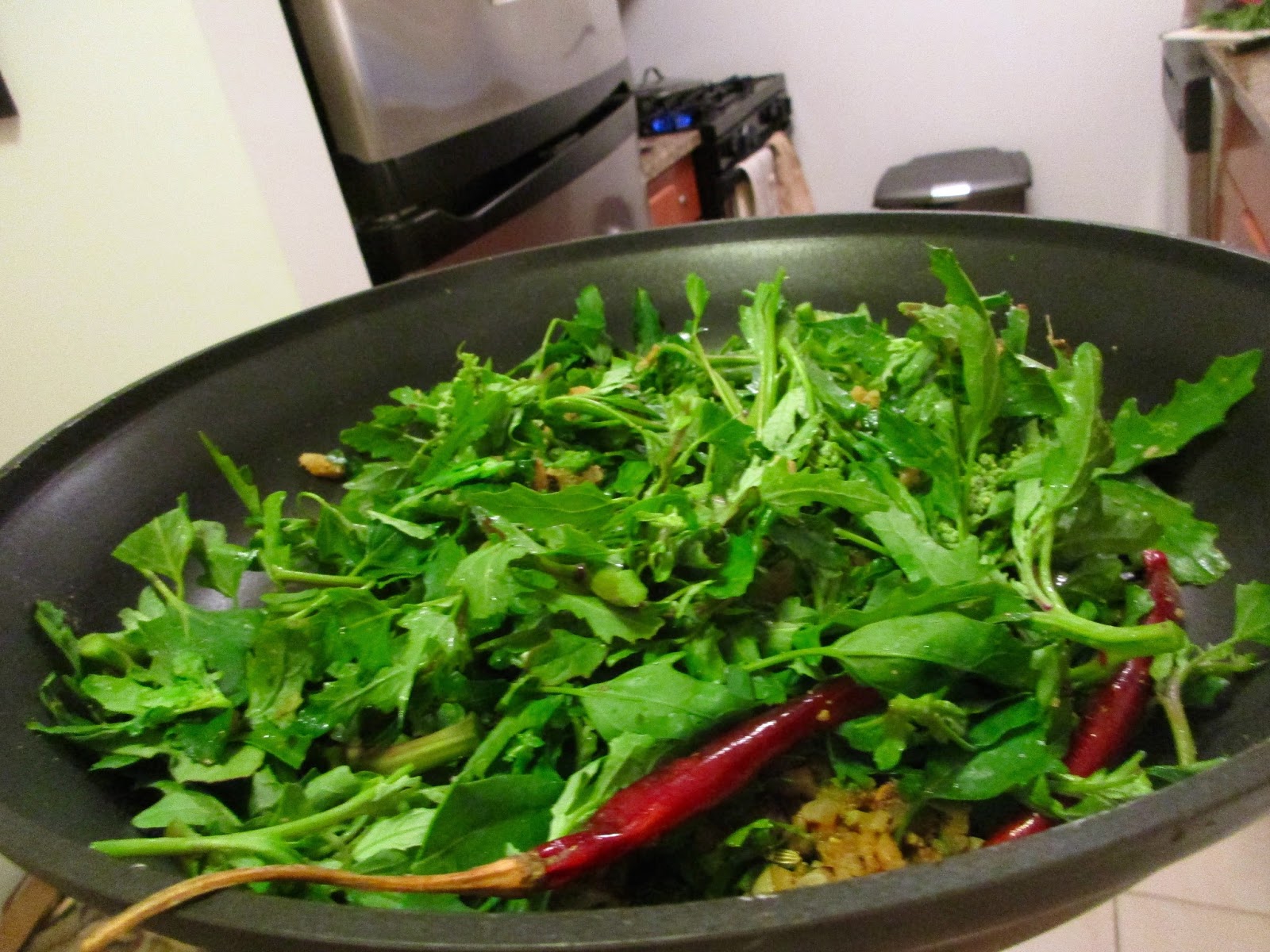 Kvell in the Kitchen Indian Tofu With Lambsquarters