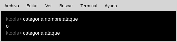 ver categorías por nombre