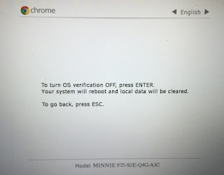 enable devmode confirmation screen