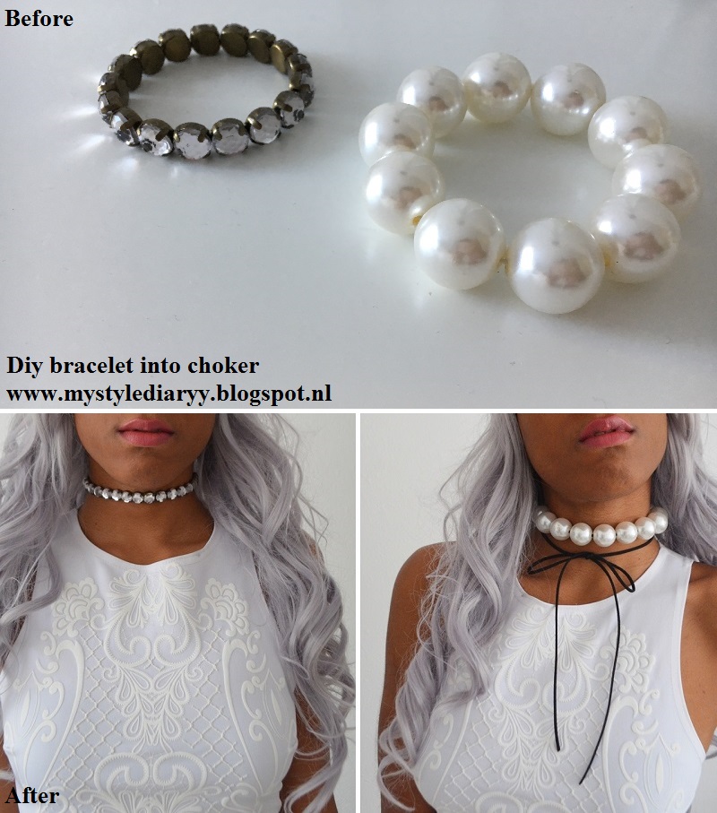DIY TRANSFORMATION BRACELET INTO CHOKER MYSTYLEDIARYY