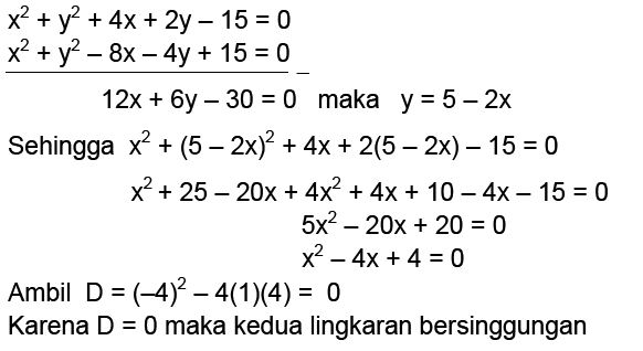 Hubungan Dua Lingkaran
