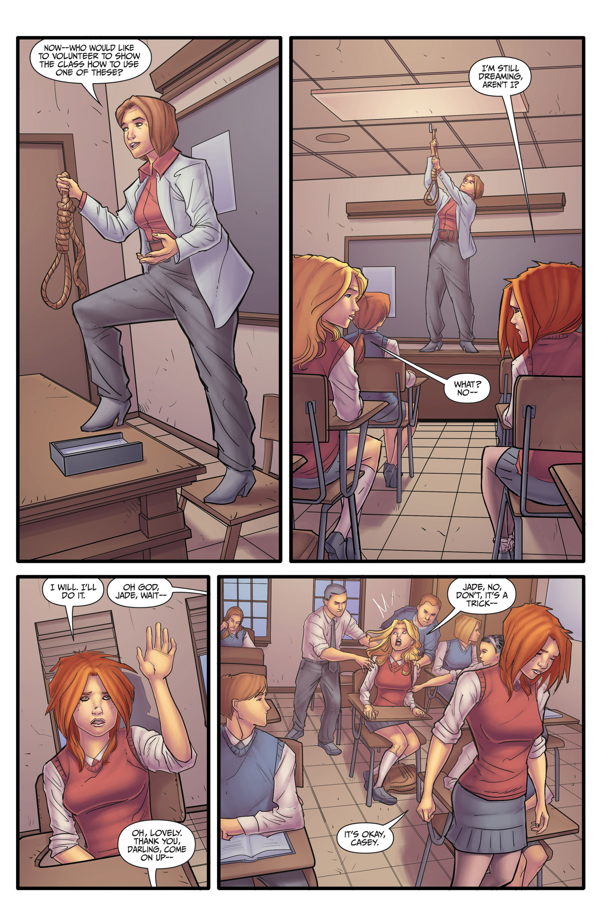 Read online Morning Glories comic -  Issue #10 - 21