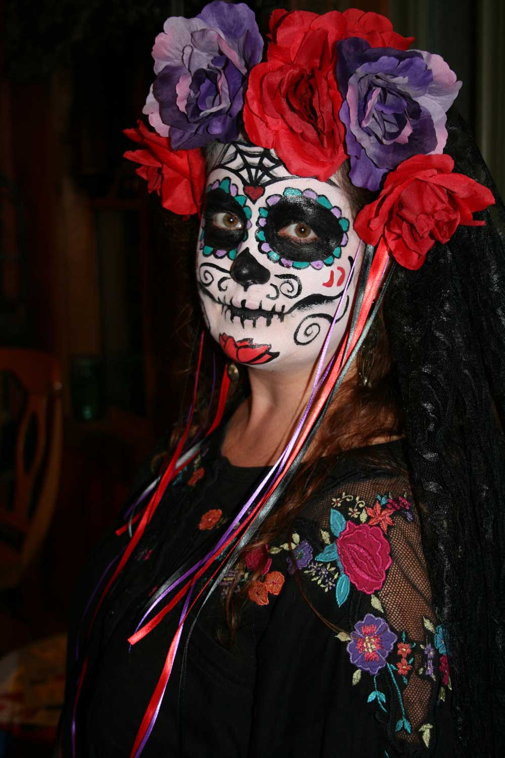 Sugar Skull Halloween Costume 2011 - Jaime Haney Fine Art