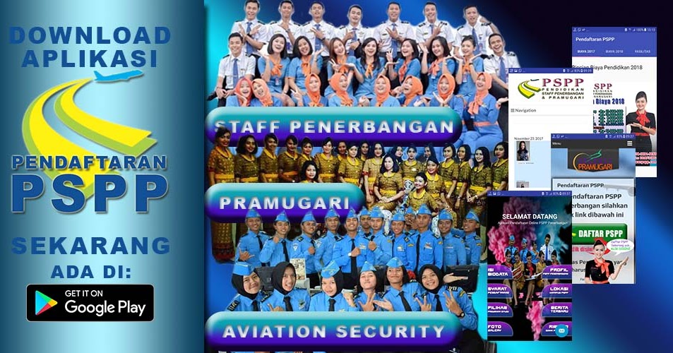 Pspp Penerbangan Hadir Di Playstore Seleksi Pramugari Pspp
