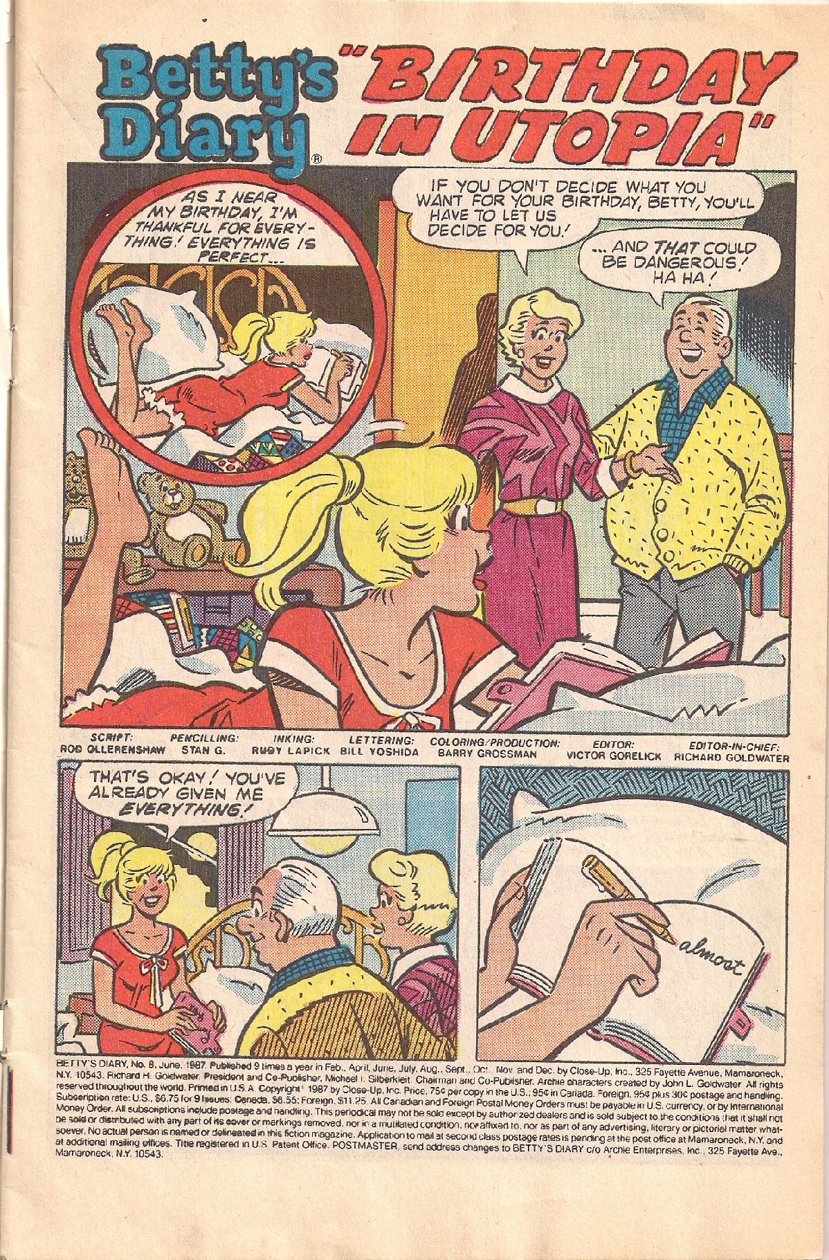 Read online Betty's Diary comic -  Issue #8 - 3