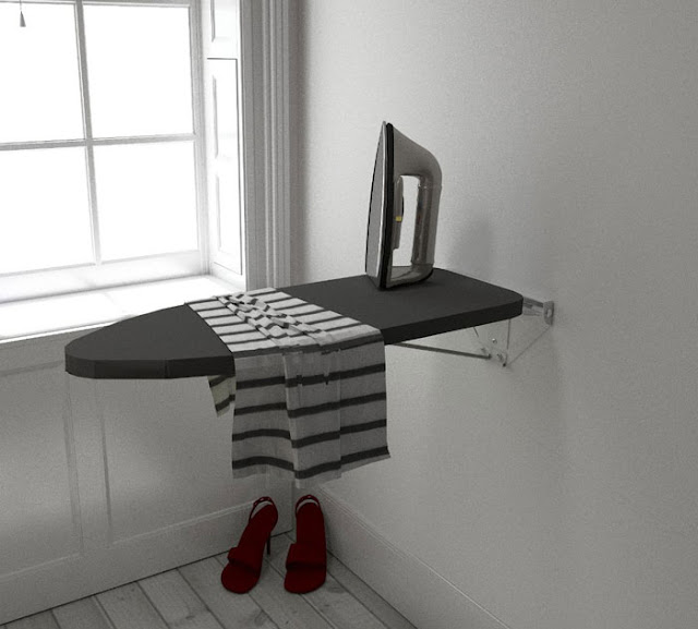 Wall mounter ironing table design