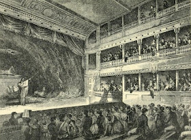Interior of the Little Theatre, Haymarket,  from the Complete Works of Henry Fielding (1902)