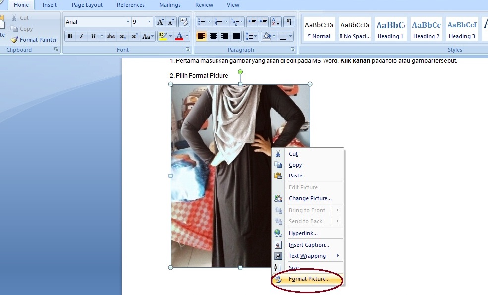Cara Edit Foto di MS Word Menjadi Hitam Putih - Panduan ...