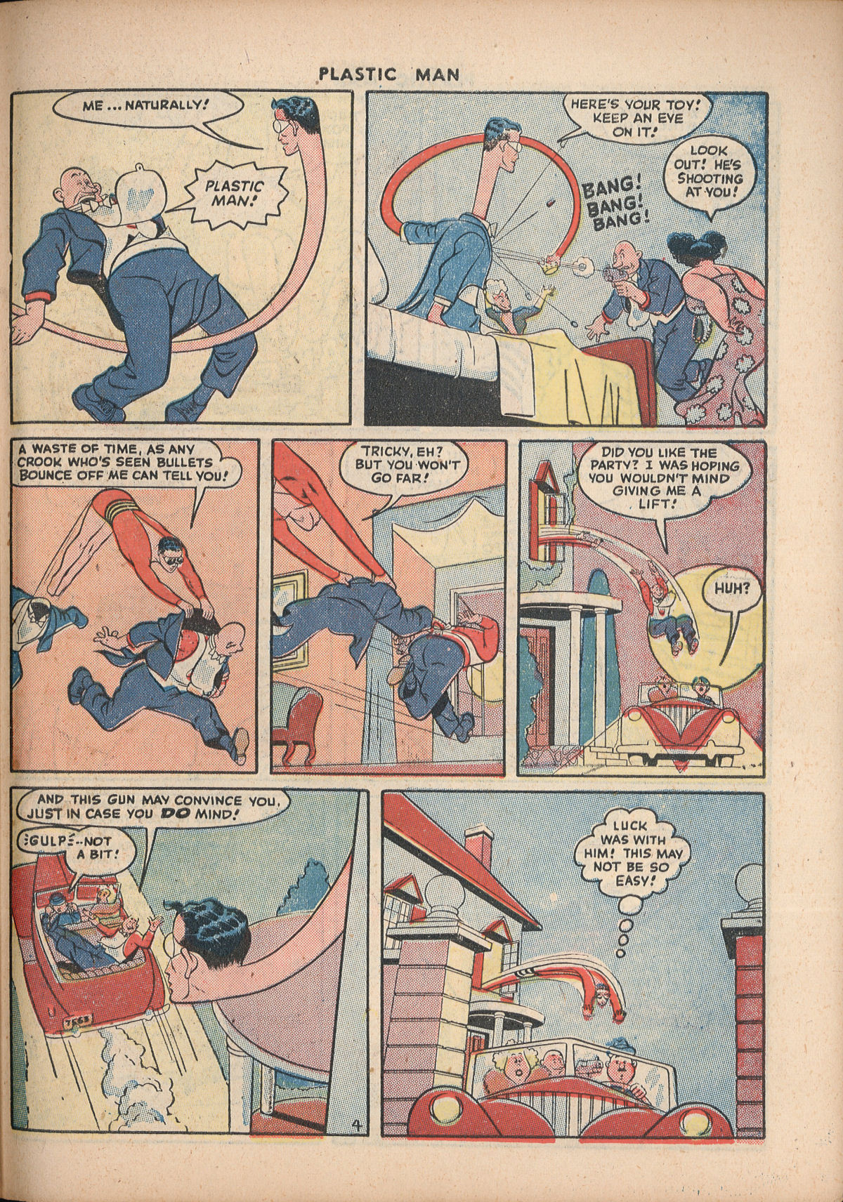 Read online Plastic Man (1943) comic -  Issue #6 - 39