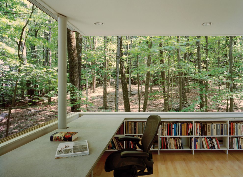 Private Study Library In The Woods Most Beautiful Houses