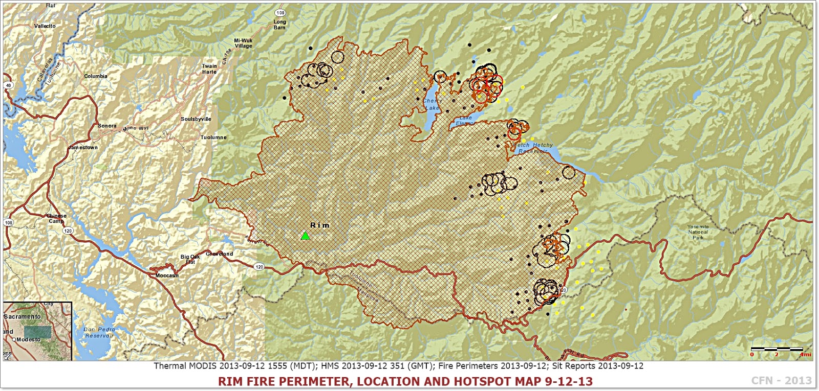 CFN CALIFORNIA FIRE NEWS CAL FIRE NEWS Rim Fire Updated