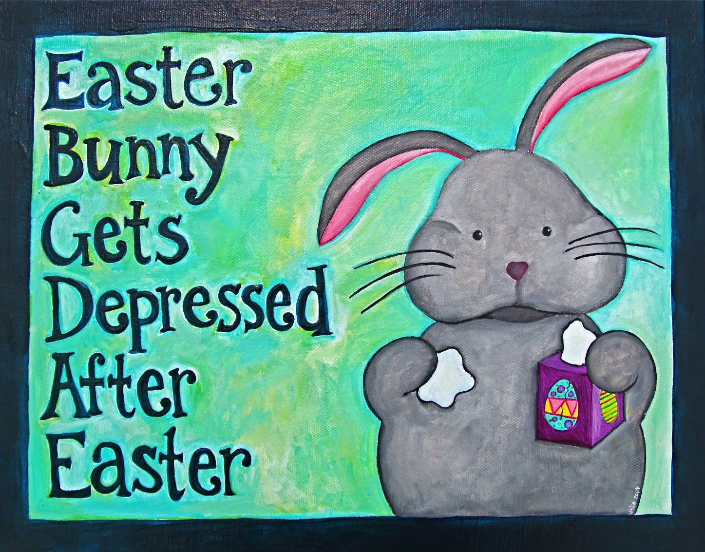 julie easter bunny gets depressed after easter