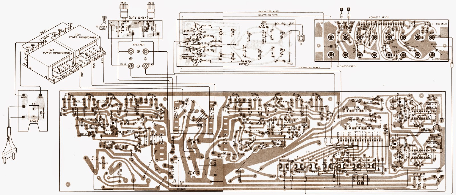 Electro help: ROTEL RA-840BX – INTEGRATED STEREO AMPLIFIER – CIRCUIT