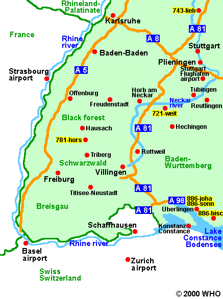 Black Forest Germany Map