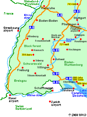 black forest germany map